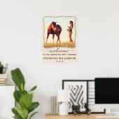 Rustikaler Western-Seil-Foto-Rahmen-Party-Willkomm Poster (Heimbüro)