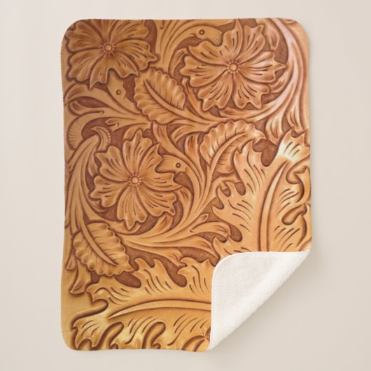 Rustikaler Western Sherpadecke (Vorderseite)