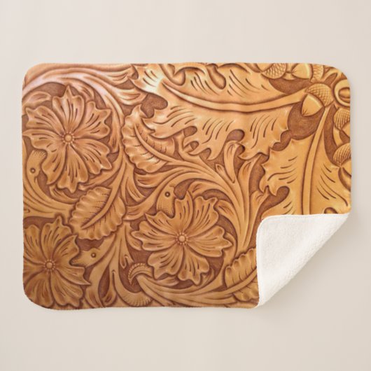 Rustikaler Western Sherpadecke (Vorderseite (Horizontal))