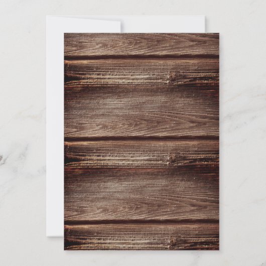 Rustikaler Western Silhouette String Lichter Stall Einladung (Rückseite)