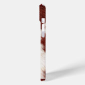 Rustikaler Western, simuliertes Leder und Cowhid Case-Mate iPhone Hülle (Rückseite / Links)