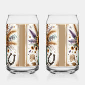 Rustikaler Western Sonnenblume Mason Jar Can Glass Dosenglas (Rechts)