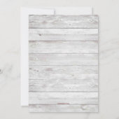 Rustikaler Western Stiefel Vintag Hens Party Einladung (Rückseite)