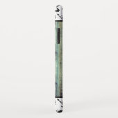 Rustikaler Western Türkis-Cowide Monogramm Case-Mate iPhone Hülle (Hinten/Rechts)