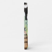 Rustikaler Western Türkis-Holzdecke Case-Mate iPhone Hülle (Hinten/Links)