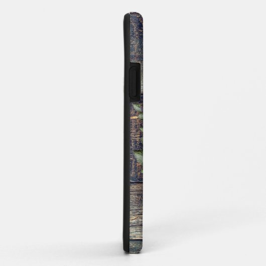 Rustikaler Western Türkis Wood Hirsch Schädel Case-Mate iPhone Hülle (Hinten/Rechts)