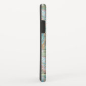 Rustikaler Western Türkisfarbenes Hölzer Case-Mate iPhone Hülle (Hinten/Rechts)