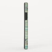 Rustikaler Western Türkisfarbenes Hölzer Case-Mate iPhone Hülle (Hinten/Rechts)