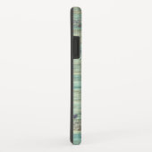 Rustikaler Western Türkisfarbenes Hölzer Case-Mate iPhone Hülle (Hinten/Rechts)