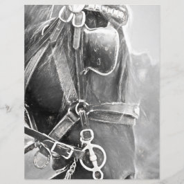 Rustikaler Western Vintage Kunst in Schwarz und We