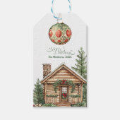 Rustikaler Western Weihnachten Geschenkanhänger (Vorderseite)