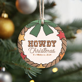 Rustikaler Western Weihnachten Ornament