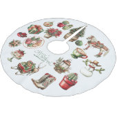 Rustikaler Western Weihnachten Polyester Weihnachtsbaumdecke (Schrägansicht)