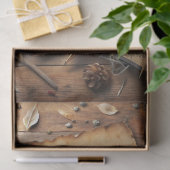 Rustikaler Western Wild West Alte Buchstabenstift  Seidenpapier (Geschenk)