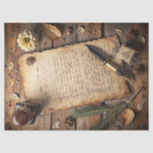 Rustikaler Western Wild West Alte Buchstabenstift  Seidenpapier (Vorderseite)