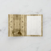 Rustikaler Western Wild West werden Sie meine Brau Einladung (Innenseite)