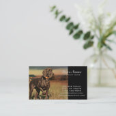 rustikaler Westernlandbauernhof-Labrador-Retriever Visitenkarte (Stehend Vorderseite)