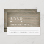 Rustikaler Whimsy - UAWG Response Card. RSVP Karte (Vorne/Hinten)