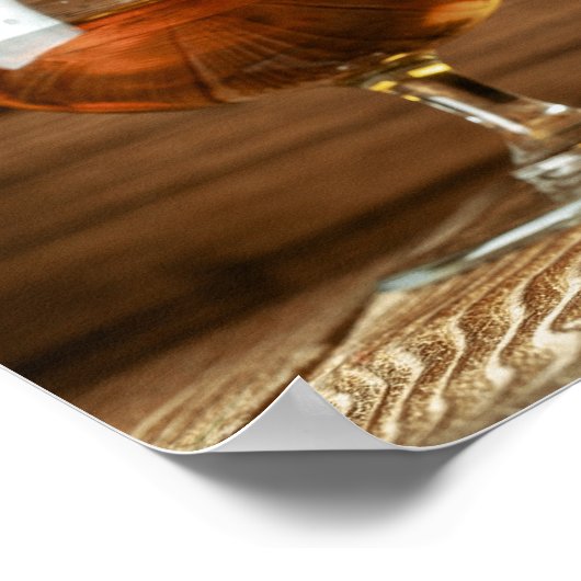 Rustikaler Whiskey Derby Party Willkommen Poster (Ecke)