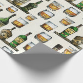 Rustikaler Whiskey Geschenkpapier (Ecke)