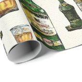 Rustikaler Whiskey Geschenkpapier (Rolleneckpunkt)