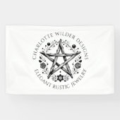 Rustikaler Wiccan Pagan Juwelier Designer Banner (Horizontal)