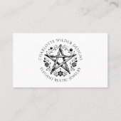 Rustikaler Wiccan Pagan Juwelier Designer QR Code Visitenkarte (Vorderseite)