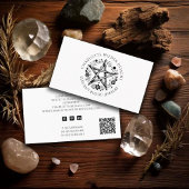 Rustikaler Wiccan Pagan Juwelier Designer QR Code Visitenkarte