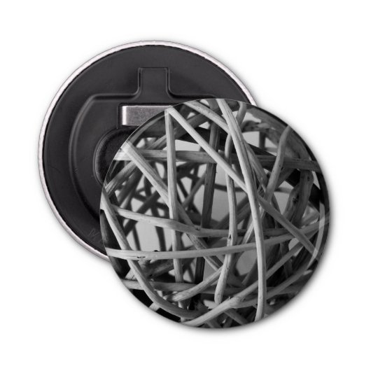 Rustikaler Wicker Ball Flaschenöffner (Vorderseite)