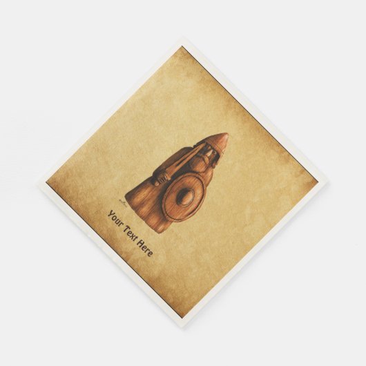 Rustikaler Wikinger Serviette (Ecke)