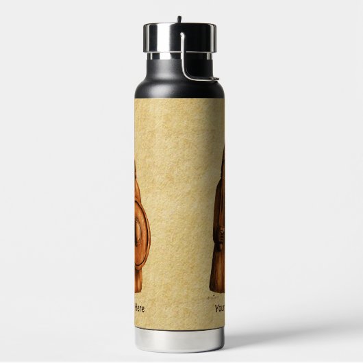 Rustikaler Wikinger Trinkflasche (Links)