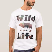 Rustikaler Wildbär T-Shirt (Vorderseite)