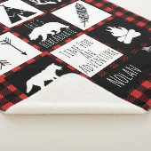 Rustikaler Wildnis-u. Tier-Büffel-Karo kariert Sherpadecke (3/4)