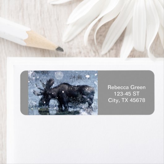 Rustikaler Wildtier-Elch (Insitu)