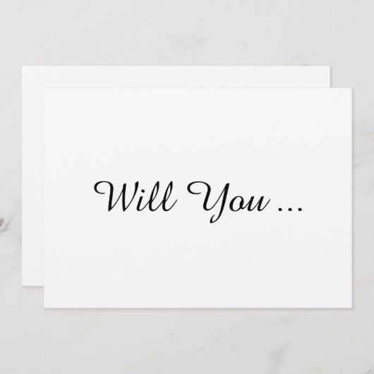 Rustikaler Wille sind Sie meine Einladung (Vorne/Hinten)