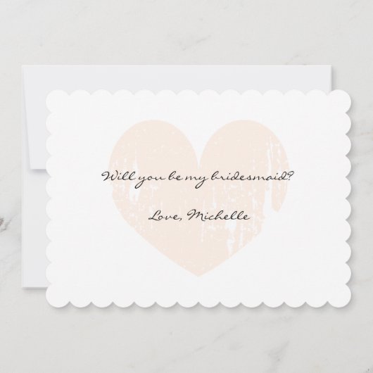 Rustikaler Wille sind Sie meine Einladung (Rückseite)