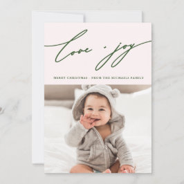 Rustikaler Winter botanisch mit Foto Holiday Blush Einladung