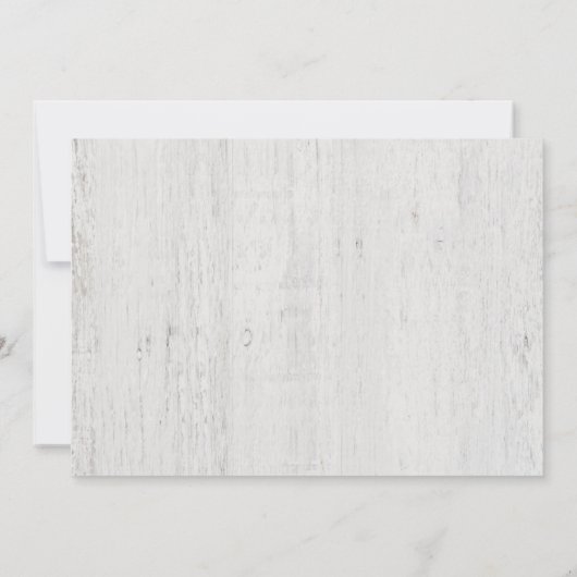 Rustikaler Winter des Sylvesterabends Party Einladung (Rückseite)