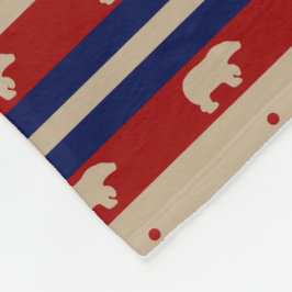 Rustikaler Winter Fleecedecke