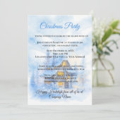 Rustikaler Winter Gemütlich Party Firmenurlaub Einladung (Stehend Vorderseite)