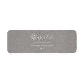 Rustikaler Winter | Graue Rücksendeadresse (Vorne)