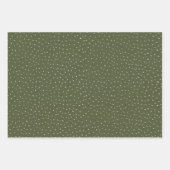 Rustikaler Winter Grüner Weihnachtsbaum und Schnee Geschenkpapier Set (Vorderseite 3)