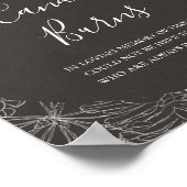 Rustikaler Winter | Holzkohle Diese Kerzenblüte Ho Poster (Ecke)