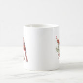 Rustikaler Winter Kardinal Holly Branch Kaffeetasse (Mittel)