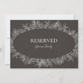 Rustikaler Winter | Kohlevorratszeichen (Vorderseite)