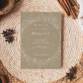 Rustikaler Winter | Kraft Wir machen noch immer ei Einladung