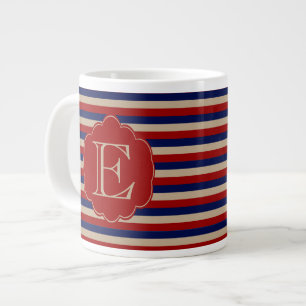 Rustikaler Winter Mit Monogramm Jumbo-Tasse