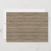 Rustikaler Winter Onederland Fox 1. Geburtstag Einladung (Rückseite)