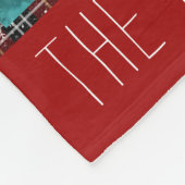 Rustikaler Winter Red Black Kariert Snowflake Name Fleecedecke (Ecke)