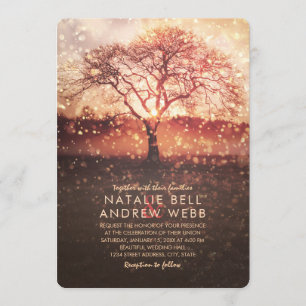 Rustikaler Winter wedding eleganten Einladung